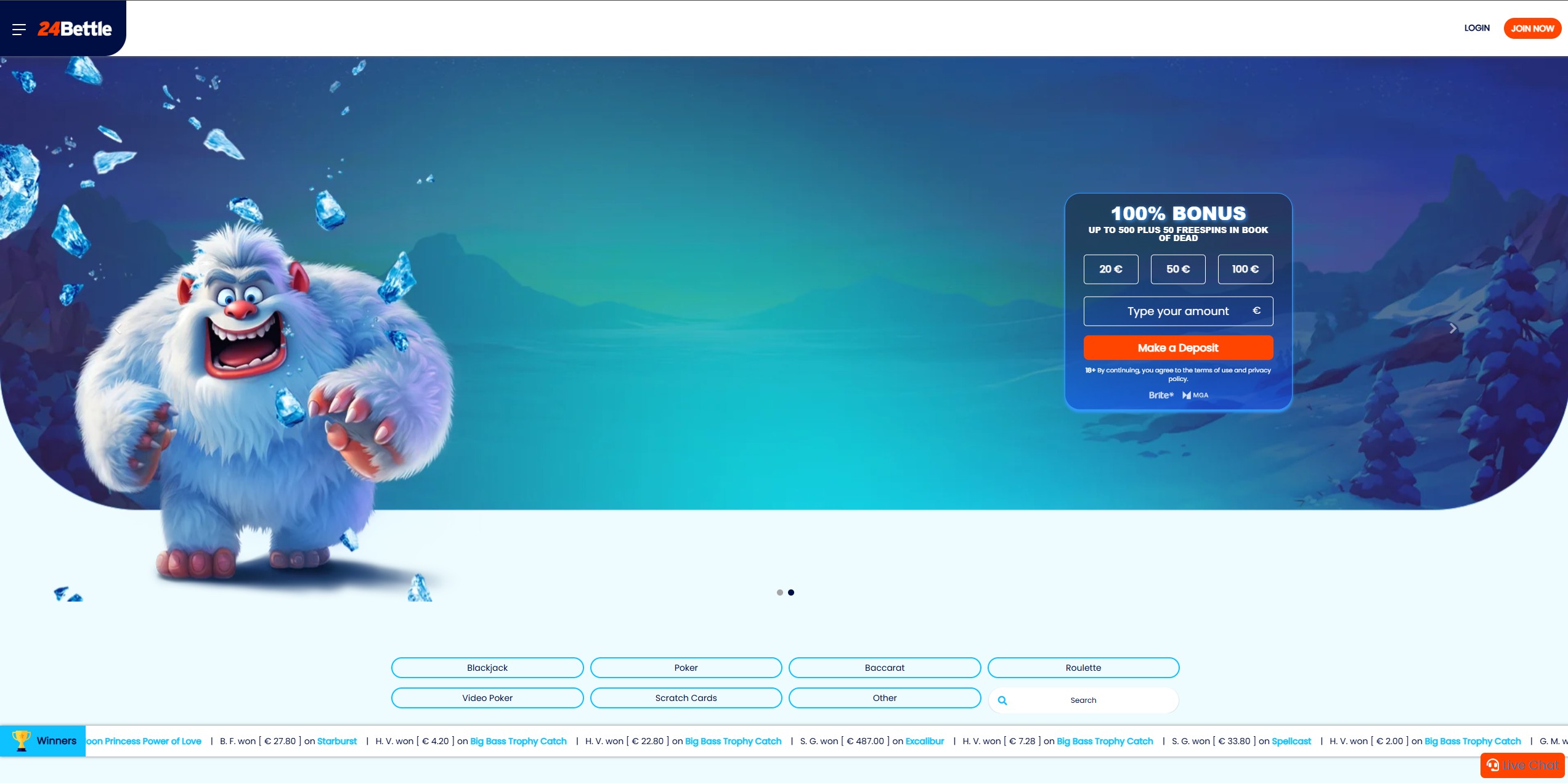 24Bettle Casino screenshot 1