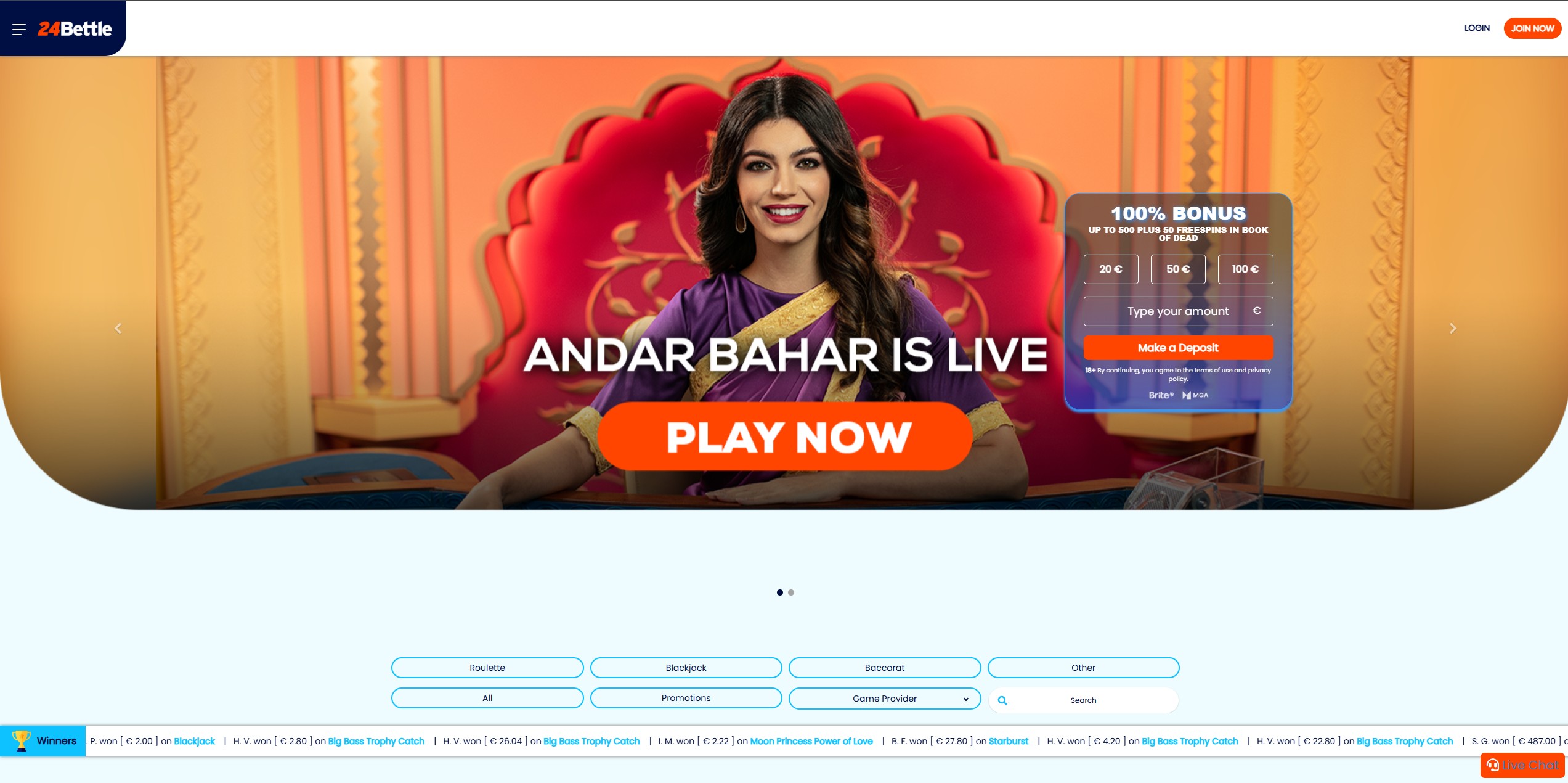 24Bettle Casino screenshot 4