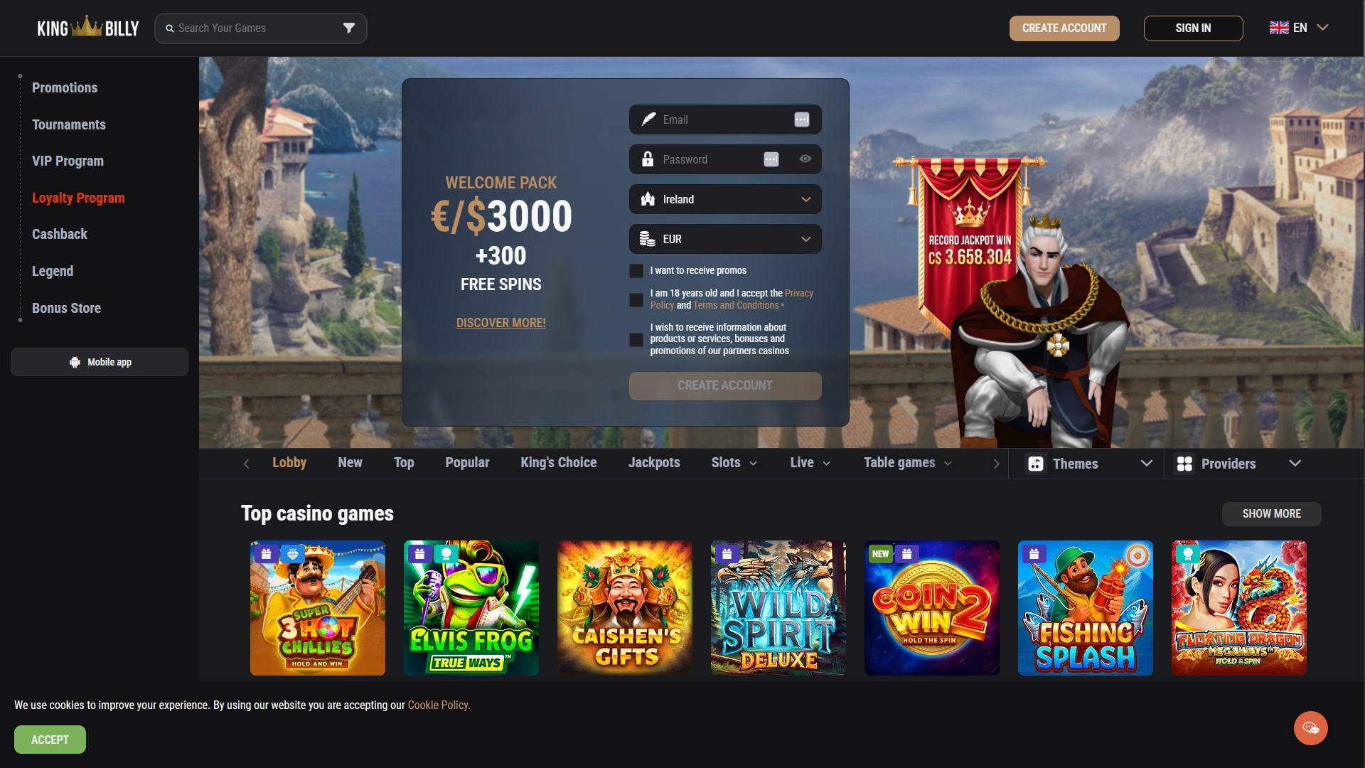 King Billy Casino