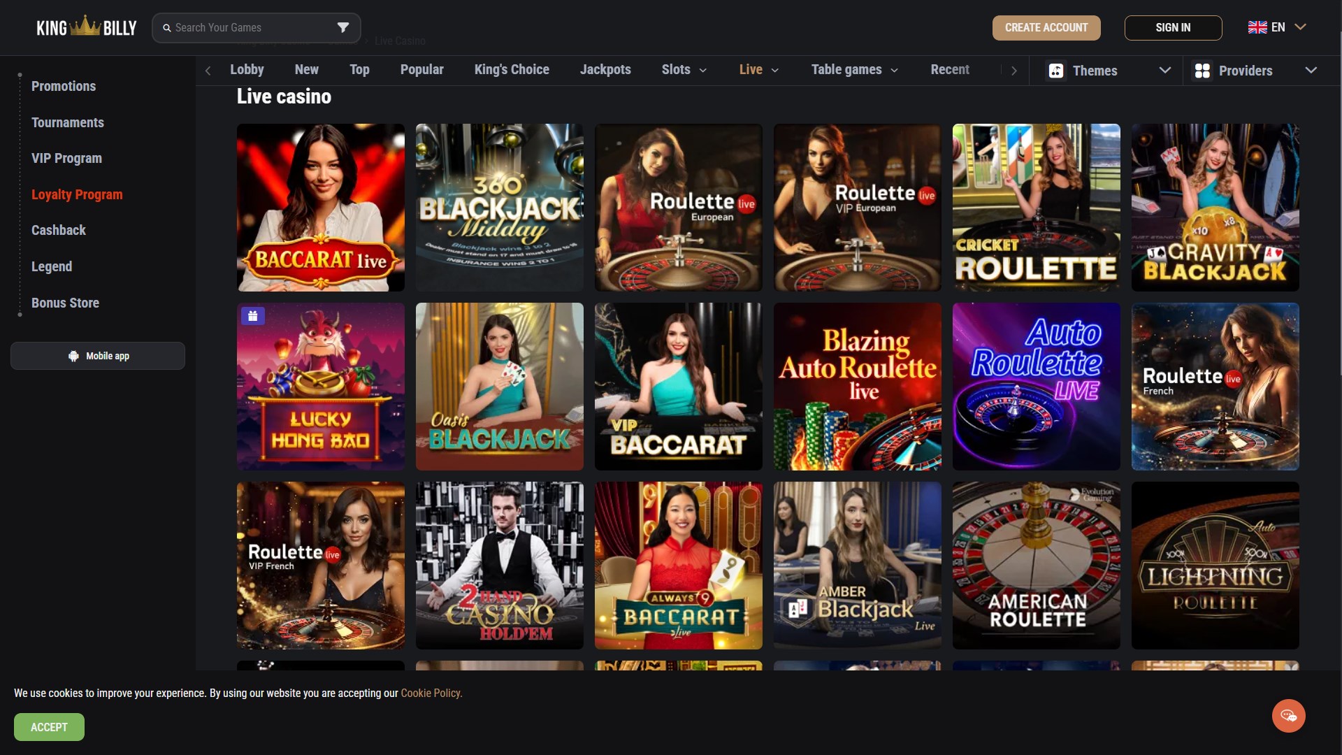 King Billy Casino